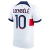 Conjunto (Camiseta+Pantalón Corto) Paris Saint-Germain Dembele 10 Segunda Equipación 23-24 - Niño